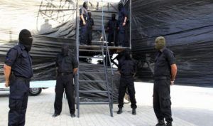 Dette bildet viser forberedelsene til en henrettelse i Gaza i 2013. (Illustrasjonsfoto: Hamas-myndighetenes innenriksdepartement i Gaza)