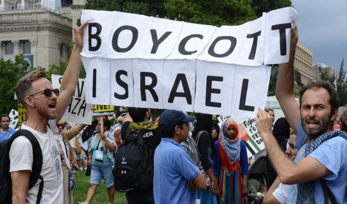 BDS-tilhengere demonstrerer i Washington DC. (Illustrasjonsfoto: Stephen Melkisethian / Flickr.com / CC)