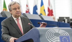 FNs generalsekretær Antonio Guterres sier FN blir utnyttet av Hamas. (Foto: European Union 2017 - European Parliament)