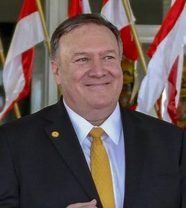 Secretary of State US (Udenrigsminister) Mike Pompeo (januar 2019; public domain)